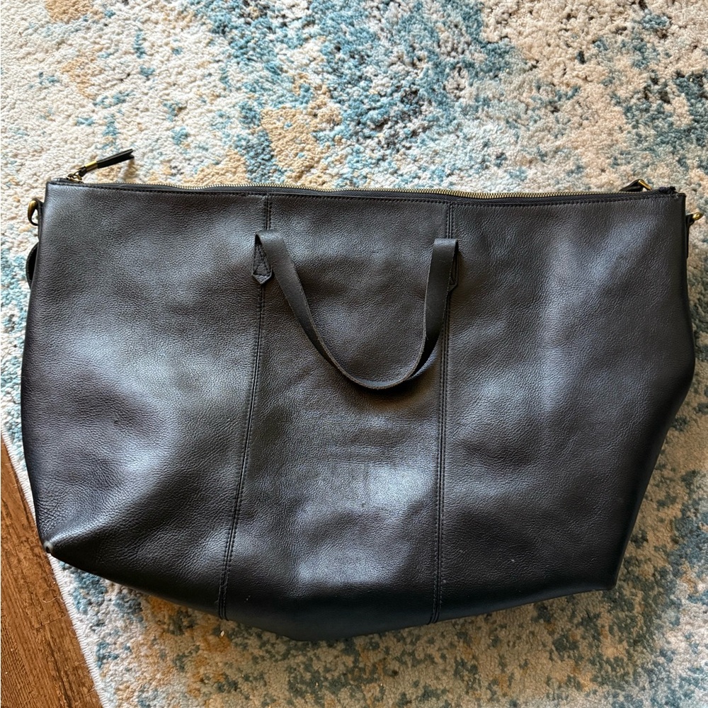 Madewell Leather Weekender Bag